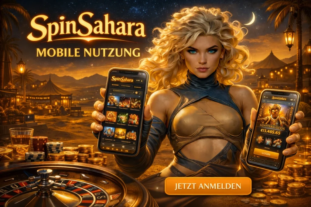 SpinSahara Mobile Nutzung